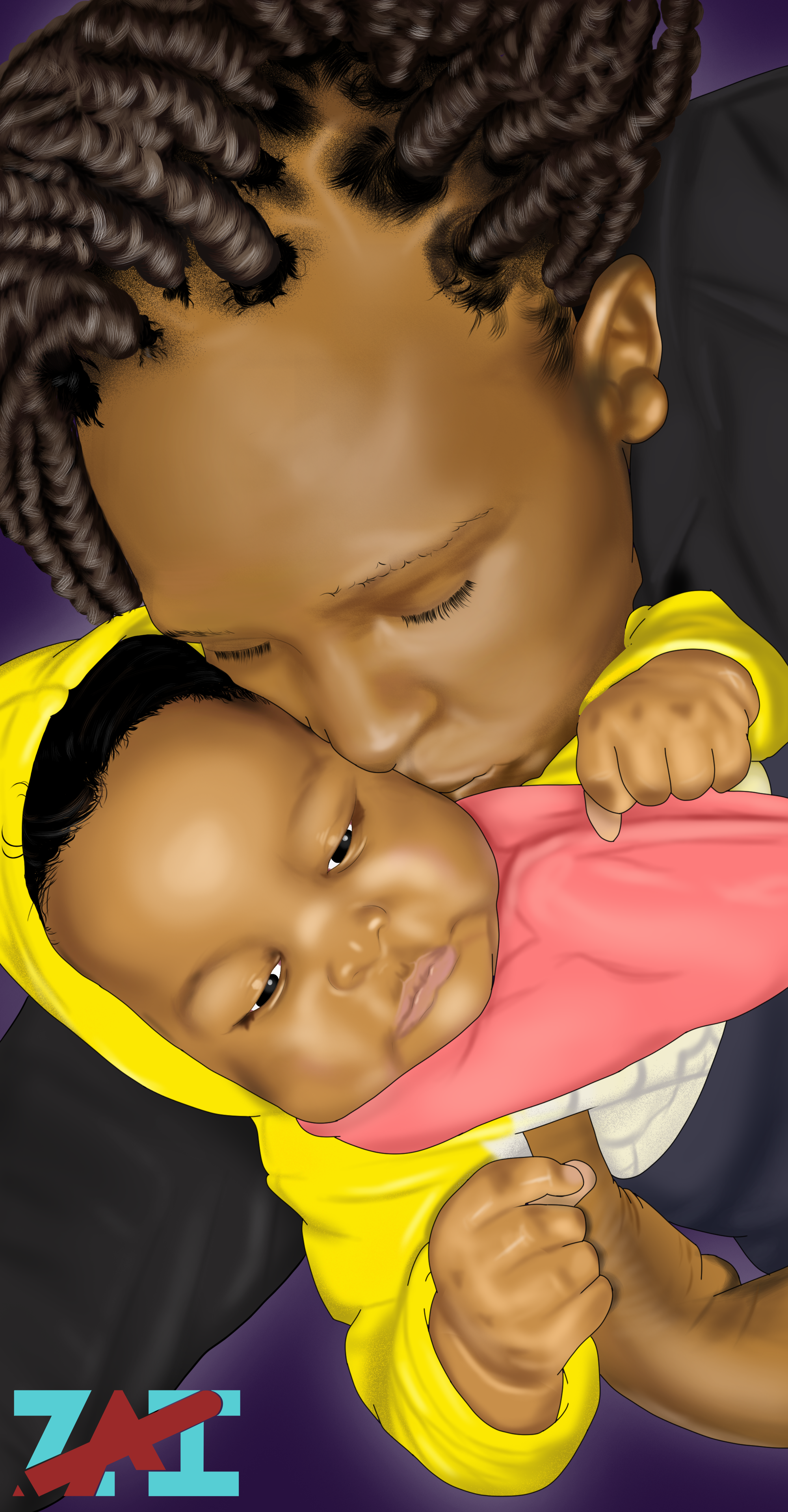 Hazel and Nate illustration